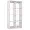 White 8-Cube Bookshelf Engineered Wood Open Back Storage Organizer